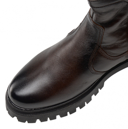 МУЖСКИЕ БОТИНКИ НАТУРАЛЬНАЯ КОЖА / НАТУРАЛЬНЫЙ МЕХ CORVETTO