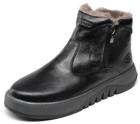 МУЖСКИЕ БОТИНКИ НАТУРАЛЬНАЯ КОЖА / НАТУРАЛЬНЫЙ МЕХ CORVETTO