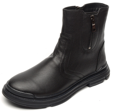 МУЖСКИЕ БОТИНКИ НАТУРАЛЬНАЯ КОЖА / НАТУРАЛЬНЫЙ МЕХ CORVETTO