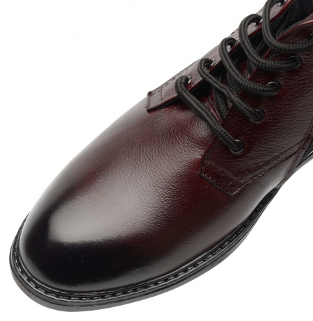 МУЖСКИЕ БОТИНКИ НАТУРАЛЬНАЯ КОЖА / НАТУРАЛЬНЫЙ МЕХ CORVETTO ИТАЛИЯ