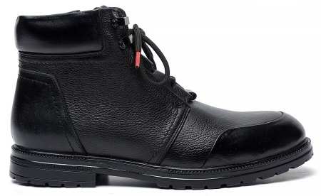 МУЖСКИЕ БОТИНКИ НАТУРАЛЬНАЯ КОЖА / НАТУРАЛЬНЫЙ МЕХ CORVETTO