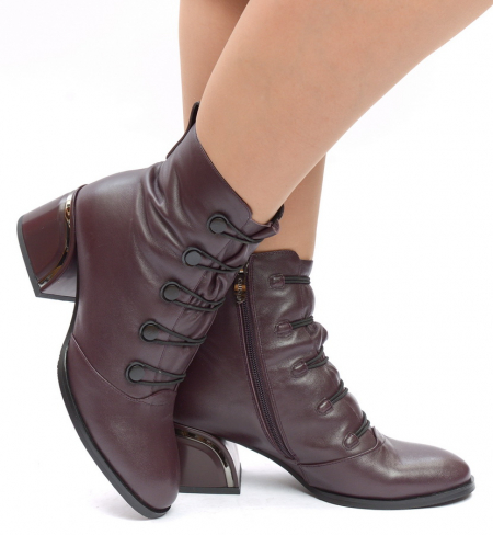 ЖЕНСКИЕ БОТИНКИ НАТУРАЛЬНАЯ КОЖА ЕВРОМЕХ GUGU ГЕРМАНИЯ