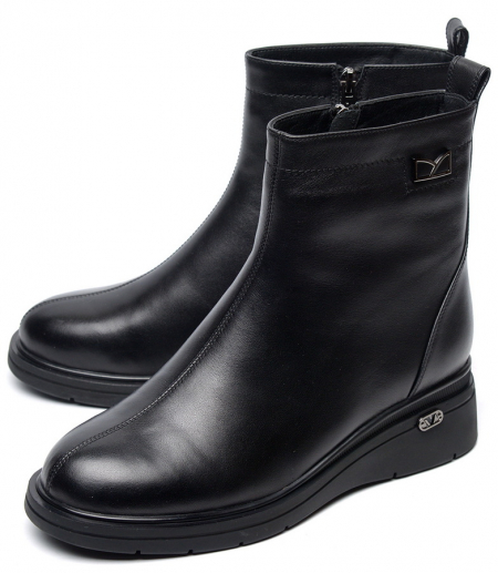 ЖЕНСКИЕ БОТИНКИ НАТУРАЛЬНАЯ КОЖА НАТУРАЛЬНЫЙ МЕХ GUGU ГЕРМАНИЯ