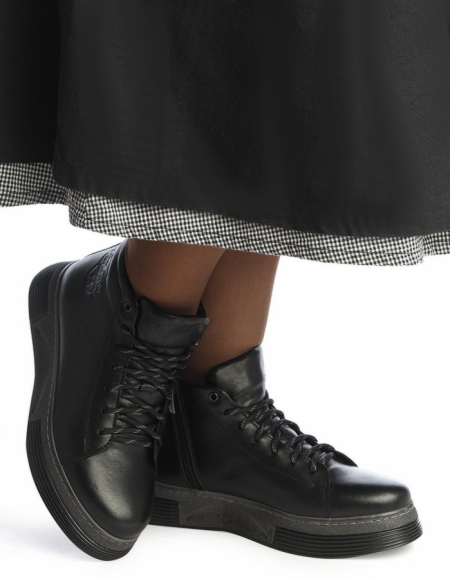 ЖЕНСКИЕ БОТИНКИ НАТУРАЛЬНАЯ КОЖА / НАТУРАЛЬНЫЙ МЕХ CORVETTO ИТАЛИЯ