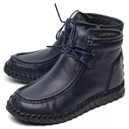 ЖЕНСКИЕ БОТИНКИ НАТУРАЛЬНАЯ КОЖА НАТУРАЛЬНЫЙ МЕХ GUGU ГЕРМАНИЯ