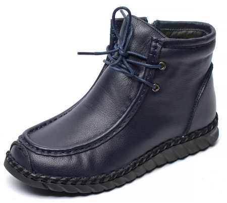 ЖЕНСКИЕ БОТИНКИ НАТУРАЛЬНАЯ КОЖА НАТУРАЛЬНЫЙ МЕХ GUGU ГЕРМАНИЯ