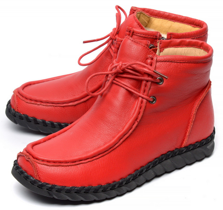 ЖЕНСКИЕ БОТИНКИ НАТУРАЛЬНАЯ КОЖА НАТУРАЛЬНЫЙ МЕХ GUGU ГЕРМАНИЯ