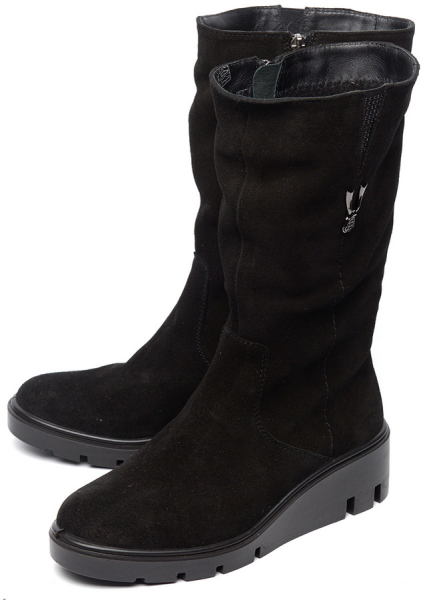 ЖЕНСКИЕ САПОГИ НАТУРАЛЬНАЯ КОЖА (ВЕЛЮР) / БАЙКА МАРКО БЕЛАРУСЬ