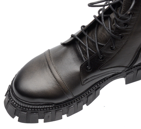 ЖЕНСКИЕ БОТИНКИ НАТУРАЛЬНАЯ КОЖА / НАТУРАЛЬНЫЙ МЕХ CORVETTO ИТАЛИЯ