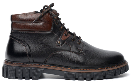 МУЖСКИЕ БОТИНКИ НАТУРАЛЬНАЯ КОЖА / НАТУРАЛЬНЫЙ МЕХ CORVETTO