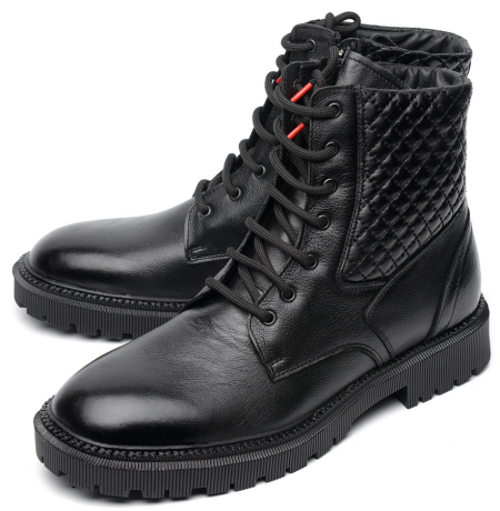 МУЖСКИЕ БОТИНКИ НАТУРАЛЬНАЯ КОЖА / НАТУРАЛЬНЫЙ МЕХ CORVETTO