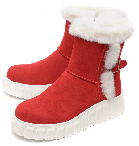 ЖЕНСКИЕ БОТИНКИ НАТУРАЛЬНАЯ КОЖА(ВЕЛЮР) / НАТУРАЛЬНЫЙ МЕХ GUGU ГЕРМАНИЯ