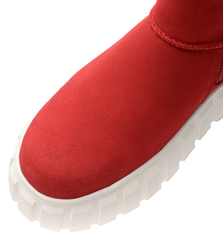 ЖЕНСКИЕ БОТИНКИ НАТУРАЛЬНАЯ КОЖА(ВЕЛЮР) / НАТУРАЛЬНЫЙ МЕХ GUGU ГЕРМАНИЯ