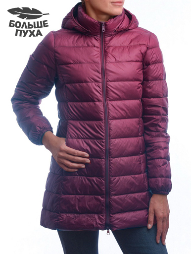 ЖЕНСКАЯ УЛЬТРАЛЁГКАЯ ПУХОВАЯ КУРТКА ДЛИННАЯ L(42)-7XL(56) BINIFOOT/BNF