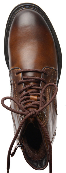 МУЖСКИЕ БОТИНКИ НАТУРАЛЬНАЯ КОЖА / НАТУРАЛЬНЫЙ МЕХ GUGU