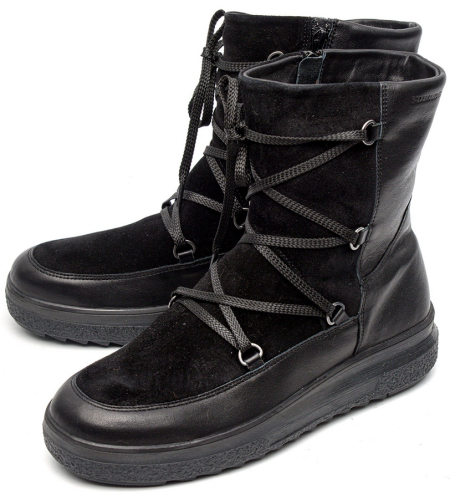 ЖЕНСКИЕ ПОЛУСАПОГИ НАТУРАЛЬНАЯ КОЖА / ВЕЛЮР / ШЕРСТЬ SALAMANDER