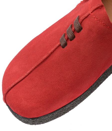 ЖЕНСКИЕ МОКАСИНЫ НА ТАНКЕТКЕ НАТУРАЛЬНАЯ КОЖА (ВЕЛЮР) BINIFOOT ТАЙВАНЬ