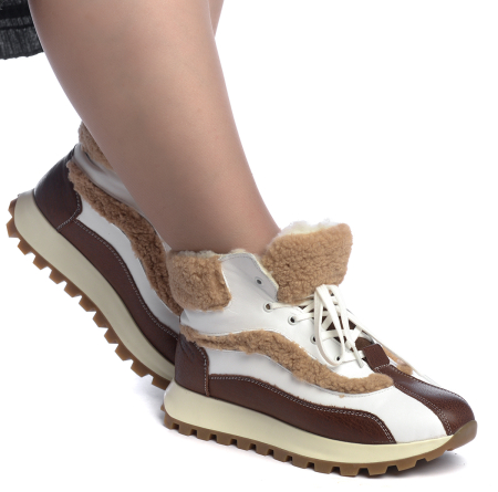 ЖЕНСКИЕ БОТИНКИ НАТУРАЛЬНАЯ КОЖА / НАТУРАЛЬНАЯ ШЕРСТЬ CORVETTO ИТАЛИЯ