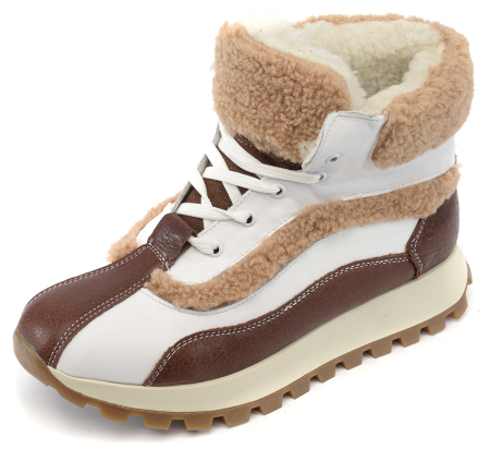 ЖЕНСКИЕ БОТИНКИ НАТУРАЛЬНАЯ КОЖА / НАТУРАЛЬНАЯ ШЕРСТЬ CORVETTO ИТАЛИЯ