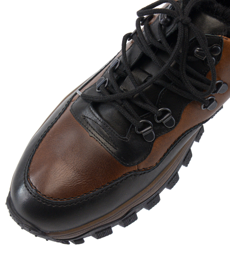 МУЖСКИЕ БОТИНКИ НАТУРАЛЬНАЯ КОЖА / ШЕРСТЬ CORVETTO