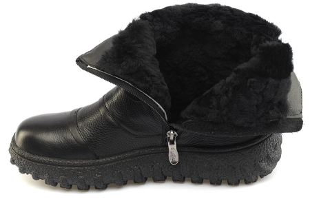 ЖЕНСКИЕ БОТИНКИ НАТУРАЛЬНАЯ КОЖА / НАТУРАЛЬНЫЙ МЕХ GUGU ГЕРМАНИЯ