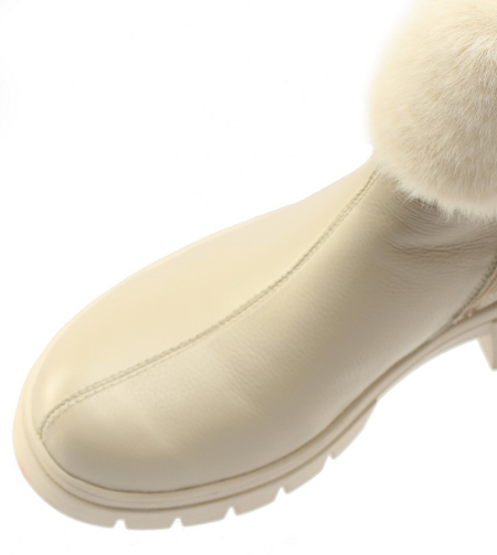 ЖЕНСКИЕ САПОГИ НАТУРАЛЬНАЯ КОЖА / НАТУРАЛЬНЫЙ МЕХ GUGU ГЕРМАНИЯ