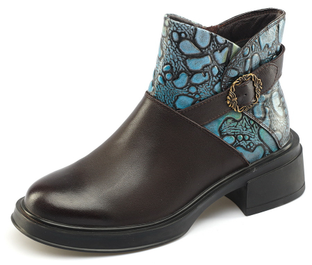 ЖЕНСКИЕ БОТИНКИ НАТУРАЛЬНАЯ КОЖА / БАЙКА GUGU ГЕРМАНИЯ