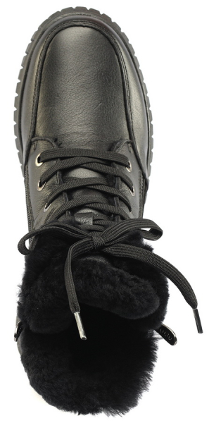 ЖЕНСКИЕ БОТИНКИ НАТУРАЛЬНАЯ КОЖА / НАТУРАЛЬНЫЙ МЕХ GUGU ГЕРМАНИЯ