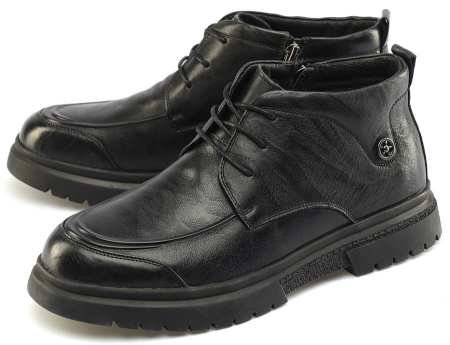 МУЖСКИЕ БОТИНКИ НАТУРАЛЬНАЯ КОЖА/БАЙКА GUGU