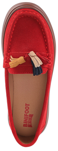 ЖЕНСКИЕ МОКАСИНЫ НАТУРАЛЬНАЯ КОЖА ВЕЛЮР BINIFOOT ТАЙВАНЬ