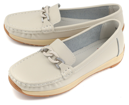 ЖЕНСКИЕ МОКАСИНЫ НАТУРАЛЬНАЯ КОЖА BINIFOOT/BNF ТАЙВАНЬ