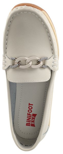 ЖЕНСКИЕ МОКАСИНЫ НАТУРАЛЬНАЯ КОЖА BINIFOOT/BNF ТАЙВАНЬ