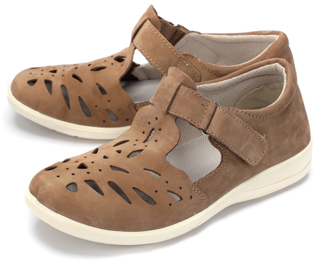 ЖЕНСКИЕ ОРТОПЕДИЧЕСКИЕ ТУФЛИ НАТУРАЛЬНАЯ КОЖА НУБУК СУПЕРКОМФОРТ АЛМИ РОССИЯ