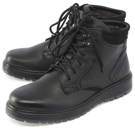 МУЖСКИЕ БОТИНКИ НАТУРАЛЬНАЯ КОЖА / ШЕРСТЬ РОСВЕСТ РОССИЯ