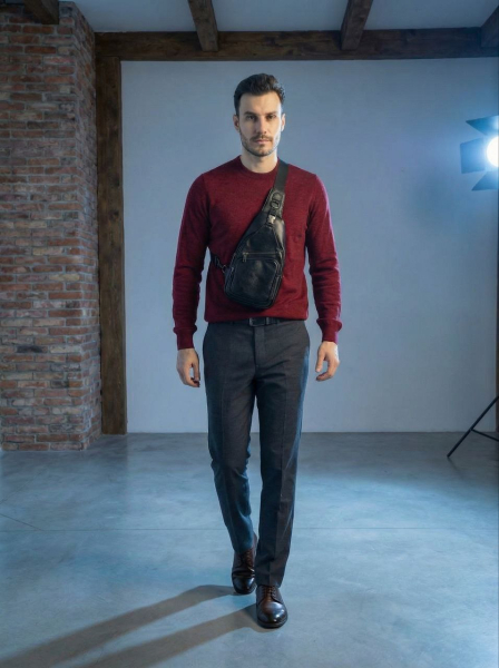 СУМКА-МЕССЕНДЖЕР НАТУРАЛЬНАЯ КОЖА CORVETTO