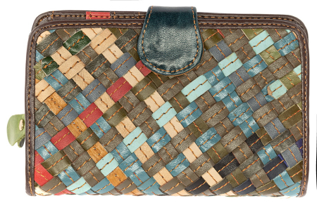 ЖЕНСКИЙ КОШЕЛЕК НАТУРАЛЬНАЯ КОЖА DEBURA MADRID