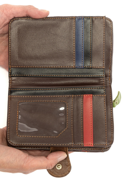 ЖЕНСКИЙ КОШЕЛЕК НАТУРАЛЬНАЯ КОЖА DEBURA MADRID