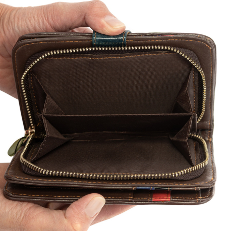 ЖЕНСКИЙ КОШЕЛЕК НАТУРАЛЬНАЯ КОЖА DEBURA MADRID