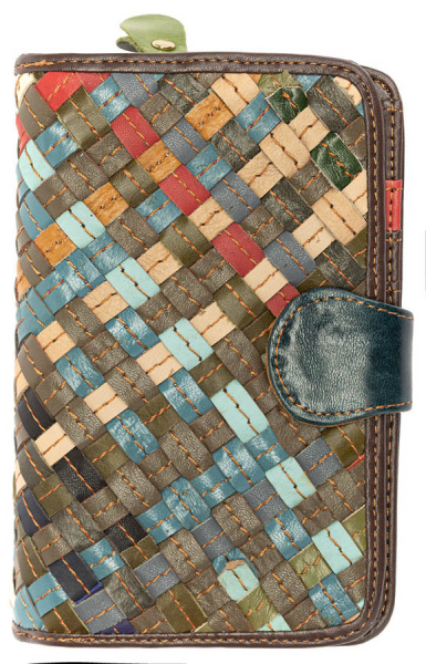 ЖЕНСКИЙ КОШЕЛЕК НАТУРАЛЬНАЯ КОЖА DEBURA MADRID