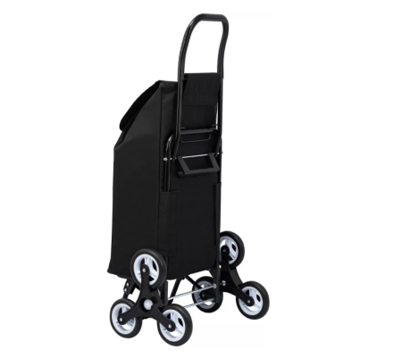 СУМКА ТЕЛЕЖКА НА КОЛЕСАХ ХОЗЯЙСТВЕННАЯ 40 ЛИТРОВ ЧЕРНАЯ ТРИ КОЛЕСА