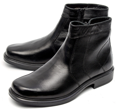 МУЖСКИЕ БОТИНКИ НАТУРАЛЬНАЯ КОЖА / НАТУРАЛЬНЫЙ МЕХ ОТИКО БЕЛАРУСЬ