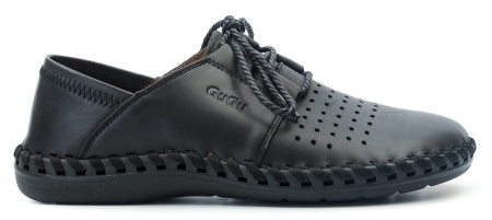 МУЖСКИЕ МОКАСИНЫ С ПЕРФОРАЦИЕЙ НАТУРАЛЬНАЯ КОЖА GUGU ГЕРМАНИЯ