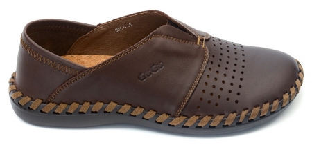 МОКАСИНЫ МУЖСКИЕ С ПЕРФОРАЦИЕЙ НАТУРАЛЬНАЯ КОЖА GUGU ГЕРМАНИЯ