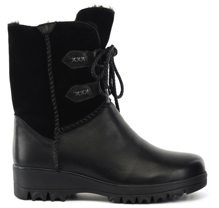 ЖЕНСКИЕ САПОГИ НАТУРАЛЬНАЯ КОЖА+ЗАМША/ НАТУРАЛЬНЫЙ МЕХ GUGU ГЕРМАНИЯ