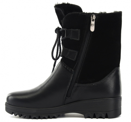 ЖЕНСКИЕ САПОГИ НАТУРАЛЬНАЯ КОЖА+ЗАМША/ НАТУРАЛЬНЫЙ МЕХ GUGU ГЕРМАНИЯ