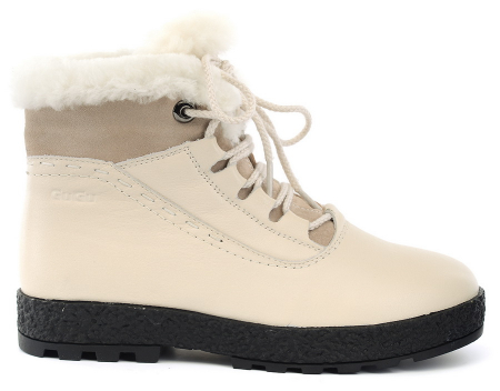 ЖЕНСКИЕ БОТИНКИ НАТУРАЛЬНАЯ КОЖА НАТУРАЛЬНЫЙ МЕХ GUGU ГЕРМАНИЯ