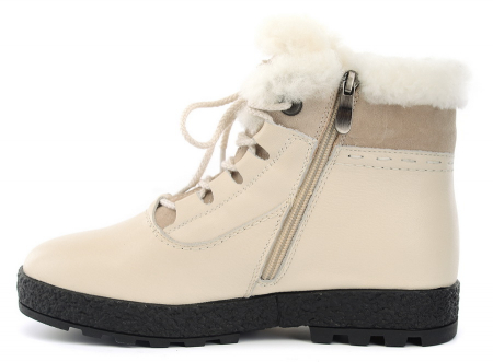 ЖЕНСКИЕ БОТИНКИ НАТУРАЛЬНАЯ КОЖА НАТУРАЛЬНЫЙ МЕХ GUGU ГЕРМАНИЯ