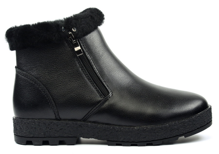 ЖЕНСКИЕ БОТИНКИ НАТУРАЛЬНАЯ КОЖА НАТУРАЛЬНЫЙ МЕХ GUGU ГЕРМАНИЯ