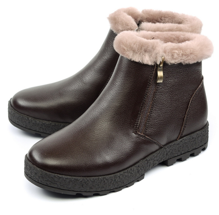 ЖЕНСКИЕ БОТИНКИ НАТУРАЛЬНАЯ КОЖА НАТУРАЛЬНЫЙ МЕХ GUGU ГЕРМАНИЯ