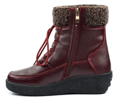 ЖЕНСКИЕ БОТИНКИ НАТУРАЛЬНАЯ КОЖА НАТУРАЛЬНЫЙ МЕХ GUGU ГЕРМАНИЯ